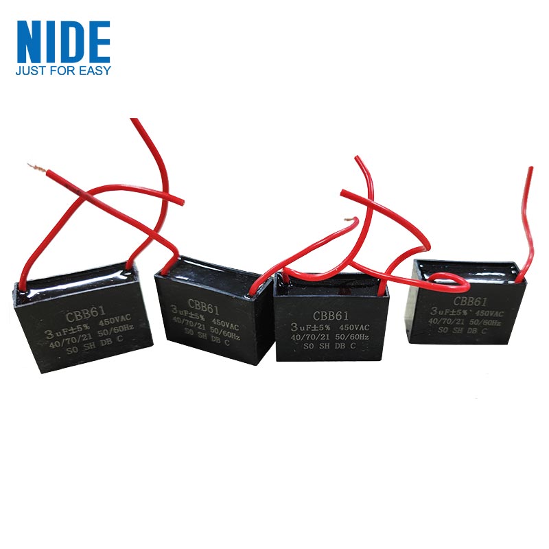 CBB61 Cua Txias Qab nthab Ntxuam Capacitor 3UF 450V